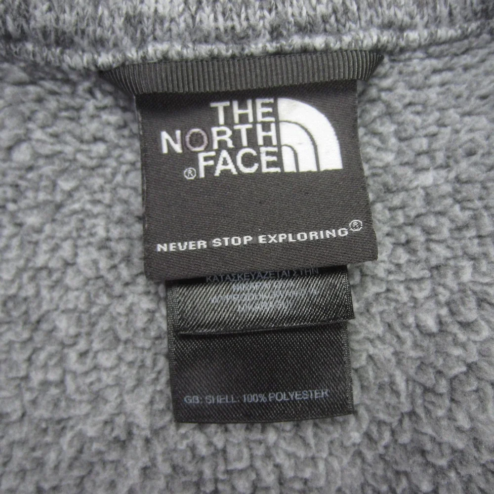 The North Face Sweater Mens Large Gray Heather Gordon Lyons 1/4‎ Zip Fleece